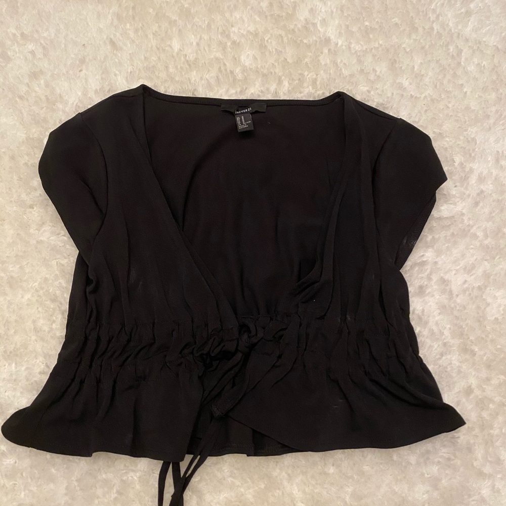 Front tie crop top *never worn*
